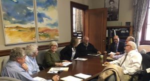 MNPHA Board members meet with Deputy Ministry of Families at MB Legislature.